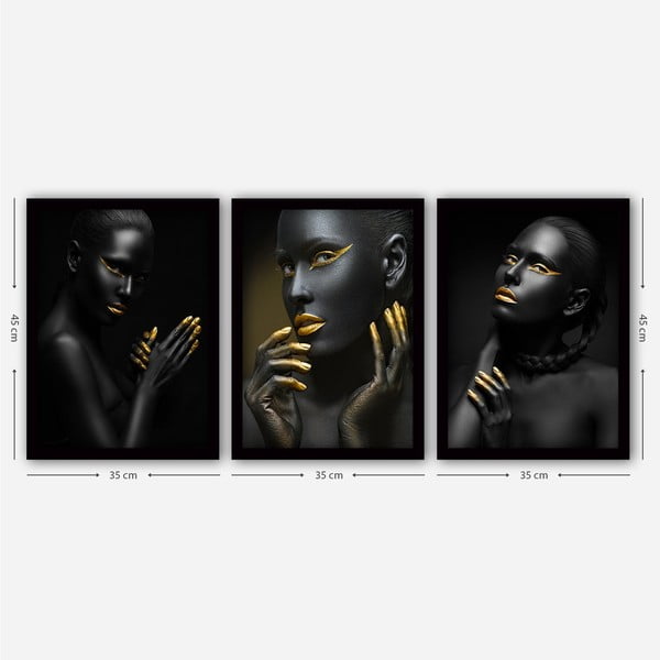 Gleznas (3 gab.) 35x45 cm – Wallity-image-2