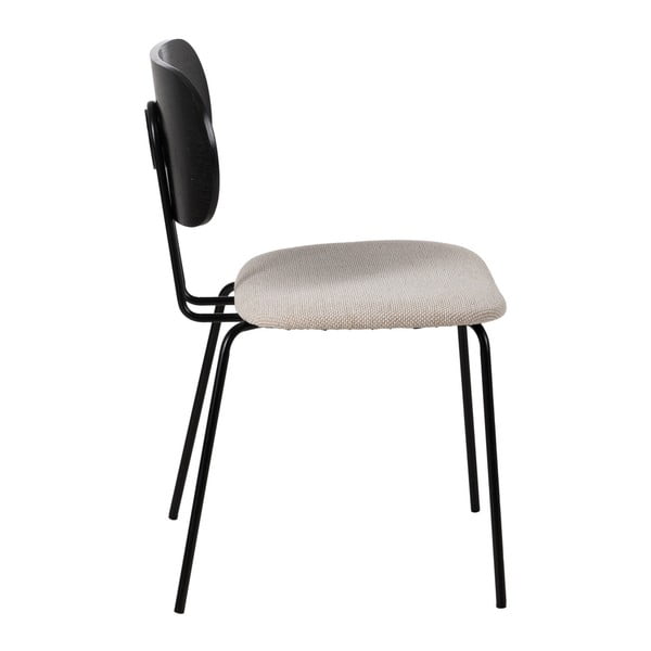 Balti/melni pusdienu krēsli (4 gab.) Cleo – Ixia-image-3