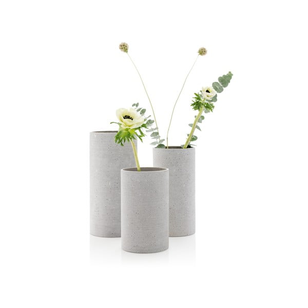 Gaiši pelēka vāze Blomus Bouquet, augstums 20 cm-image-2