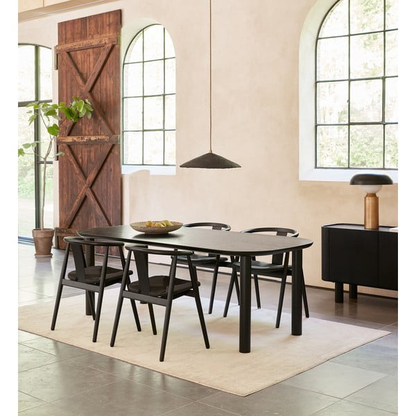 Melns pusdienu krēsls Relate – Unique Furniture-image-1