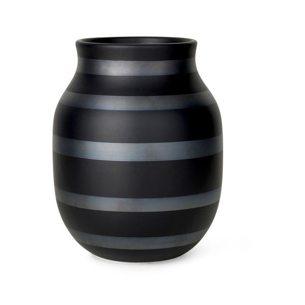 Melna keramikas vāze ø 16 cm Omaggio – Kähler Design