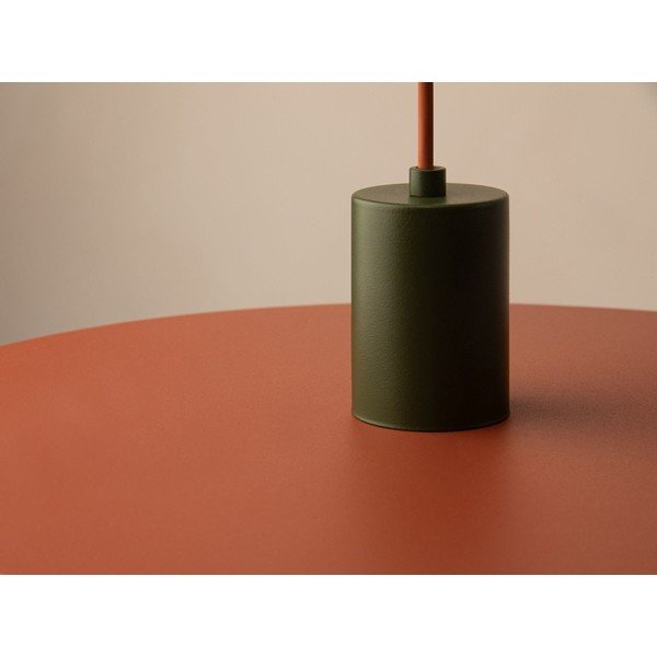 Ķieģeļu sarkana metāla piekaramā lampa ø 40 cm Ori – Micadoni -image-3