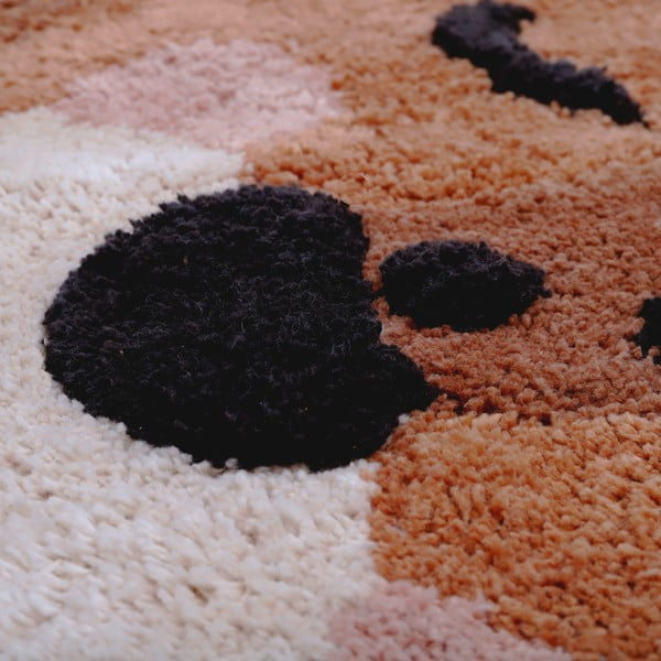 Ar rokām darināts bērnu kokvilnas paklājs Nattiot Little Cheetah, 65 x 125 cm-image-1