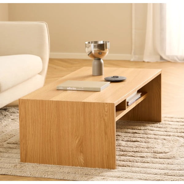 Dabīga toņa žurnālgaldiņš ar ozolkoka imitāciju 60x120 cm Arlon – Actona-image-1