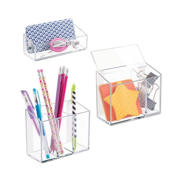 3 InterDesign Affix tualetes organizatoru komplekts-image-4
