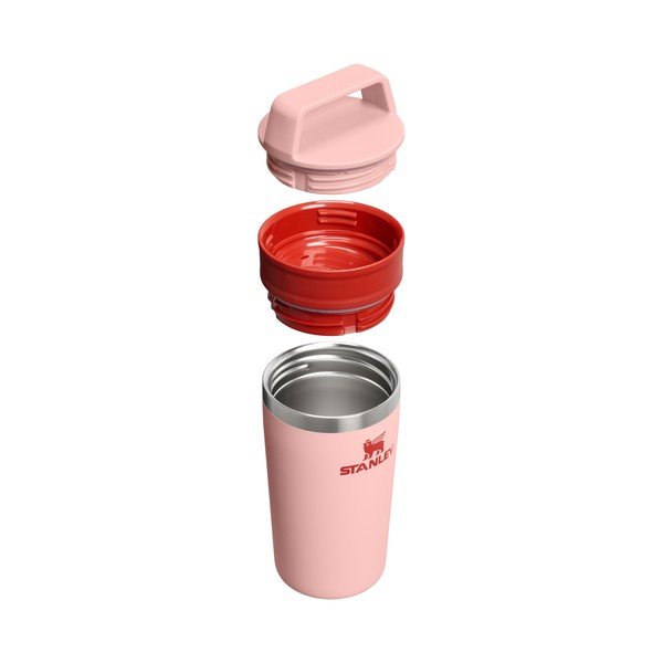 Persiku oranža nerūsējošā tērauda termokrūze 350 ml Café-To-Go Travel Mug Peach Rose – Stanley-image-1