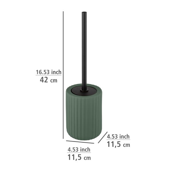 Zaļa keramikas tualetes birste Wenko Belluno-image-1
