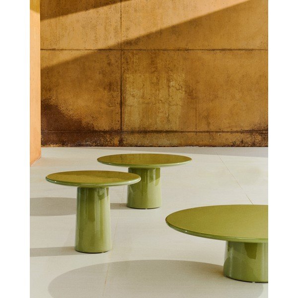 Betona apaļš dārza kafijas galdiņš ø 65 cm Albanella – Kave Home-image-2