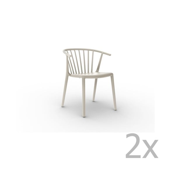 2 baltu ēdamistabas krēslu komplekts Resol Woody