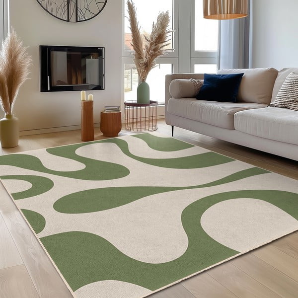 Zaļš mazgājams paklājs 120x180 cm Matcha Latte – Mila Home-image-3