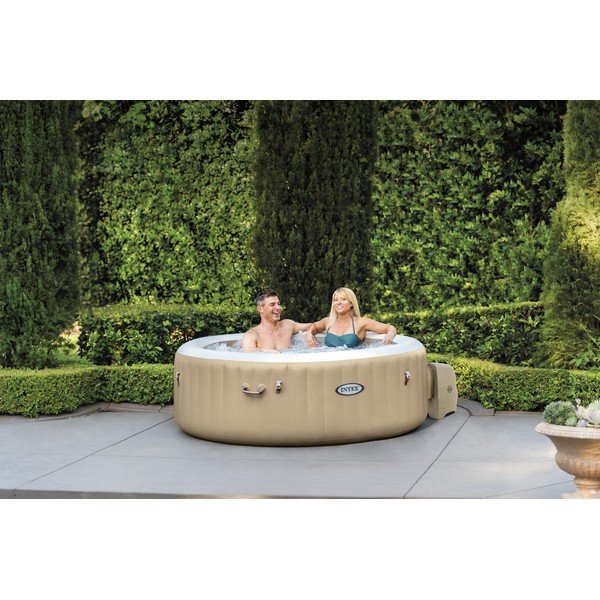 Piepūšams džakuzi 4 personām ø 196 cm dziļums 71 cm Bubble HWS – Intex-image-1
