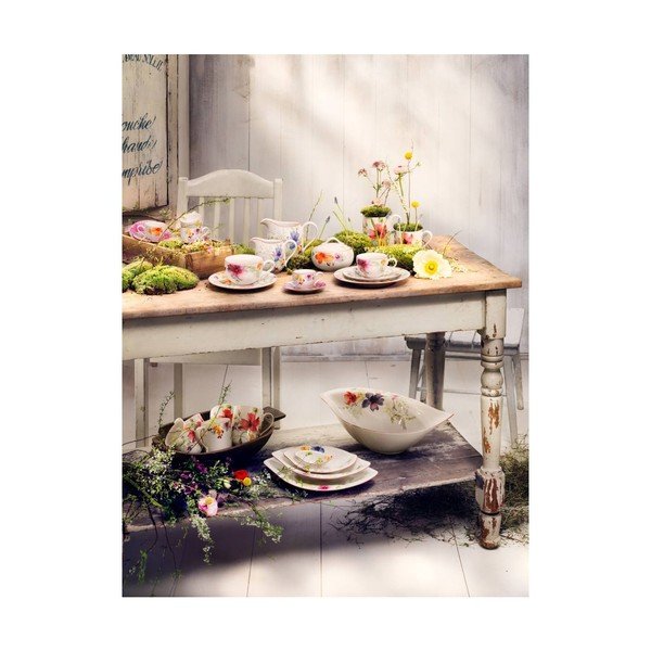 Balta porcelāna salātu bļoda ar ziedu motīvu Villeroy & Boch Mariefleur Serve, 3,8 l-image-2