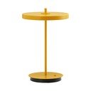 Dzeltena metāla LED galda lampa ar metāla abažūru (augstums 31 cm) Asteria Move – UMAGE