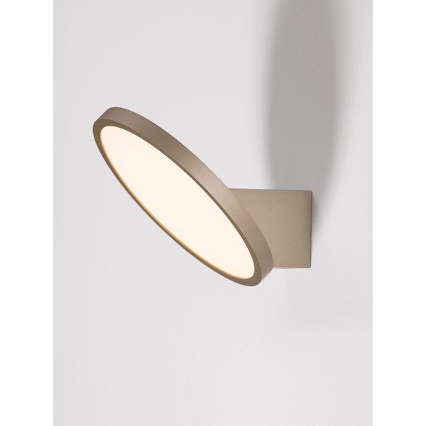 Matētas zelta krāsas alumīnija LED sienas lampa ar regulējamu spilgtumu Vea – Nova Luce-image-3