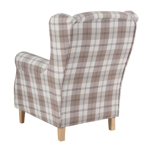 Bēšs rūtains krēsls Max Winzer Lorris Vintage-image-4