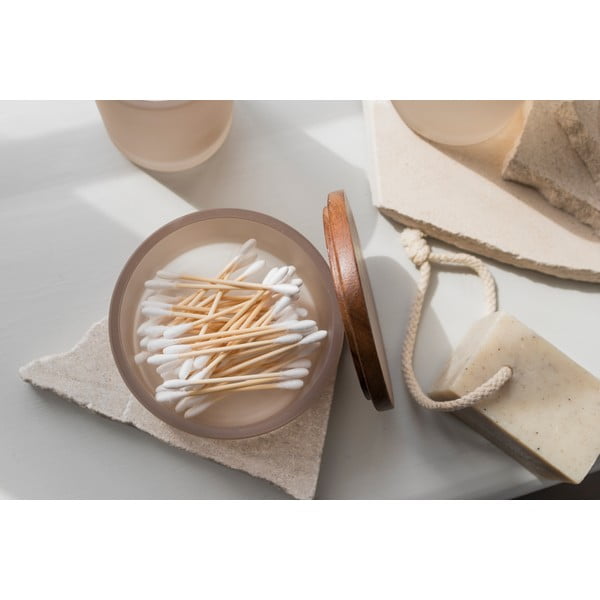 Bēšs stikla vannas istabas organizators vates plāksnītēm Modest – Mette Ditmer Denmark-image-3