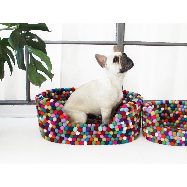 Vilnas bumbiņu gulta mājdzīvniekiem Wooldot Pet Basket Multi, 60 x 40 cm-image-2