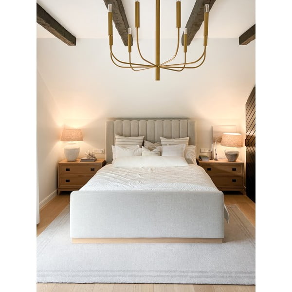 Krēmkrāsas vilnas paklājs 200x300 cm Calisia M Grid Rim – Agnella-image-3