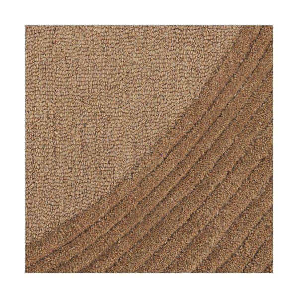 Tumša dabīga toņa ar rokām darināts vilnas paklājs 200x300 cm Pune – House Nordic-image-3