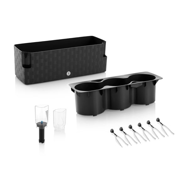 Bazilika zaļš pašapūdeņojošs puķu pods Flower Lover Cobble Trio, 40 x 14 cm-image-3