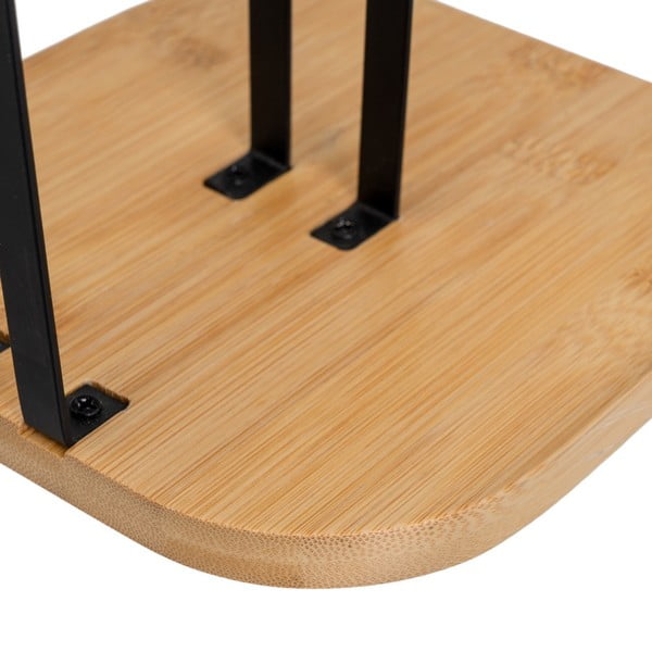 Melns/dabīga toņa metāla papīra dvieļu statīvs – Casa Selección-image-3