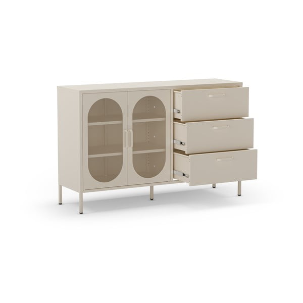 Krēmkrāsas kumode 140x90 cm Diora – Marckeric-image-4