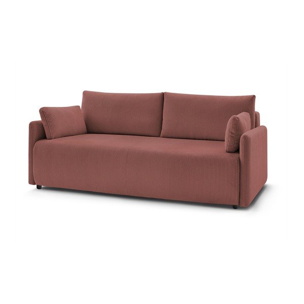 Rozā velveta salokāms dīvāns 211 cm Marcel – Bobochic Paris-image-3