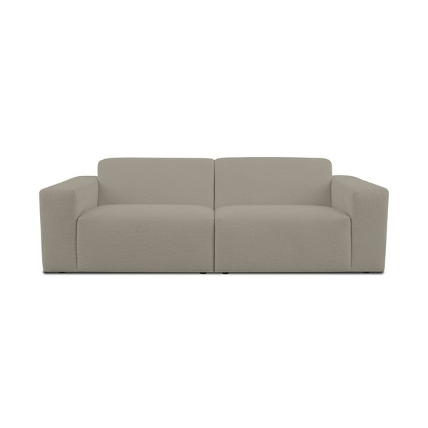 Gaiši brūns dīvāns no buklē auduma 228 cm Roxy – Scandic