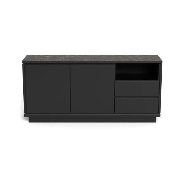 Melna kumode no MDF 160x75x40 cm Tribeca – Actona-image-3