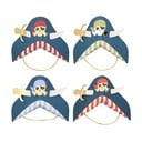 Papīra cepures (8 gab.) Pirate – Meri Meri