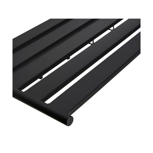 Melns metāla sienas pakaramais ar plauktu Fusion – Hübsch-image-2