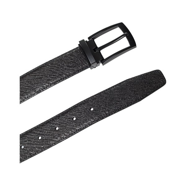 Melna vīriešu ādas josta Ferruccio Laconi Thor, garums 90 cm-image-2