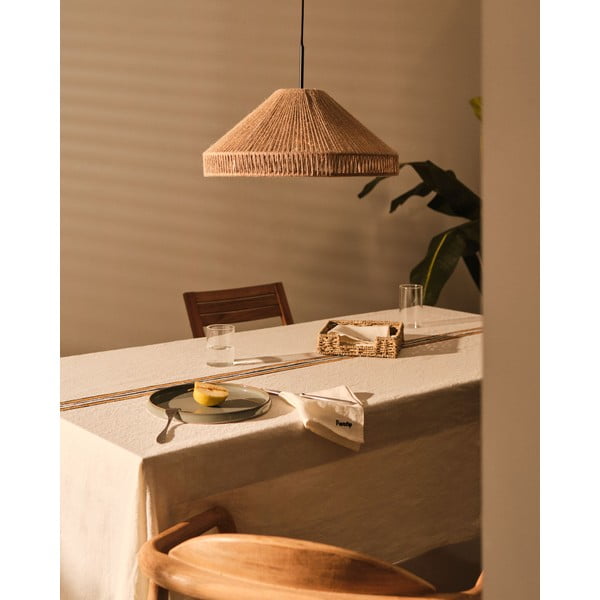 Dabīga toņa abažūrs ø 45 cm Pontos – Kave Home-image-1