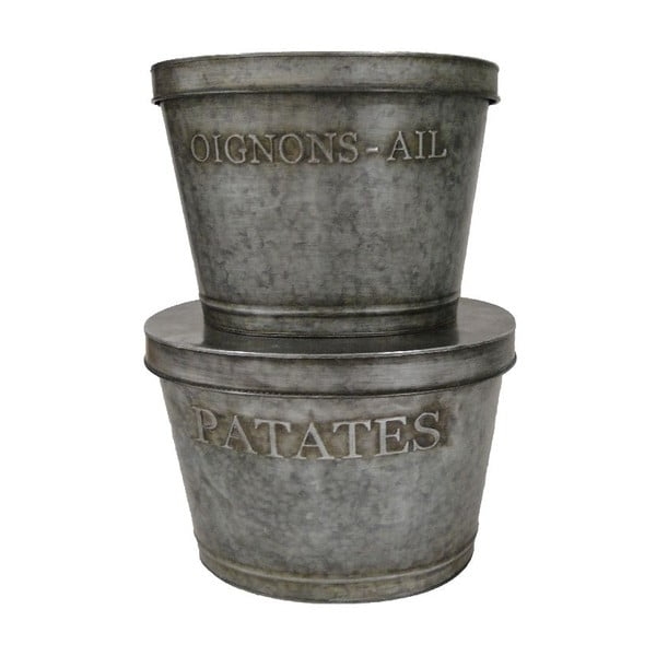 2 metāla kastu komplekts Antic Line Patatas
