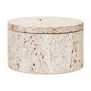 Dabīga toņa dekoratīva akmens uzglabāšanas kaste ø 14x8 cm Tibor – Premier Housewares