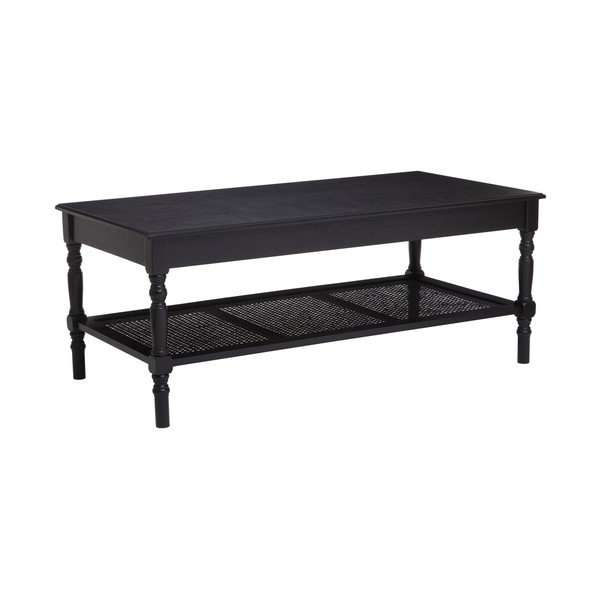 Melns žurnālgaldiņš 60x120 cm Heritage – Premier Housewares