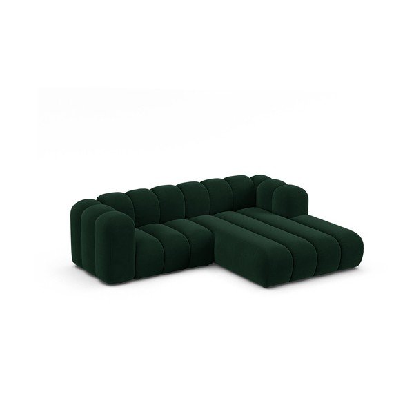 Tumši zaļš stūra dīvāns (ar labo stūri) Lupine – Micadoni Home-image-1