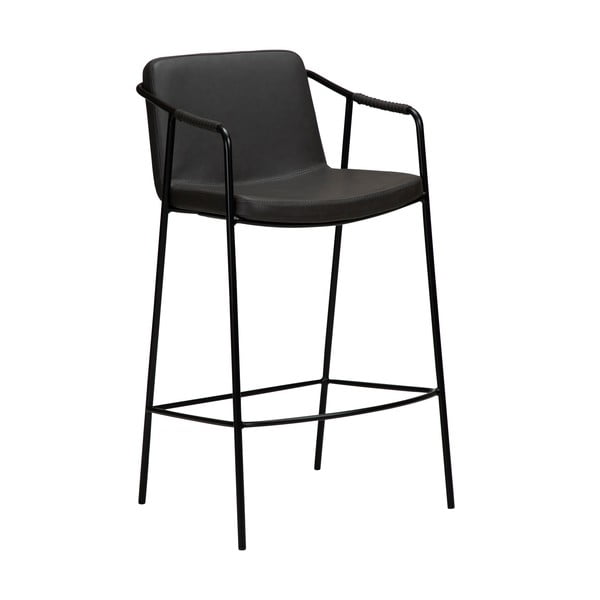 Pelēks mākslīgās ādas bāra krēsls DAN-FORM Denmark Boto, augstums 105 cm