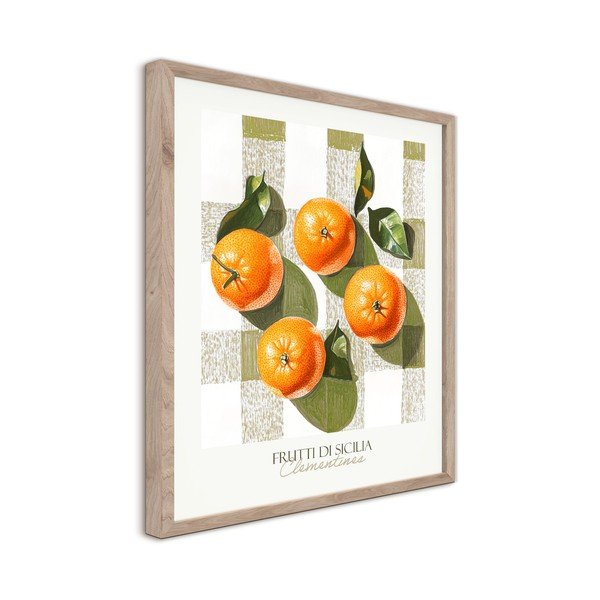 Drukāta glezna ar rāmi 40x50 cm Mandarines  – Styler-image-4