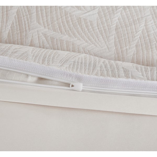 Bēša vienguļamā žakarda gultas veļa 140x200 cm Florida – My House-image-3