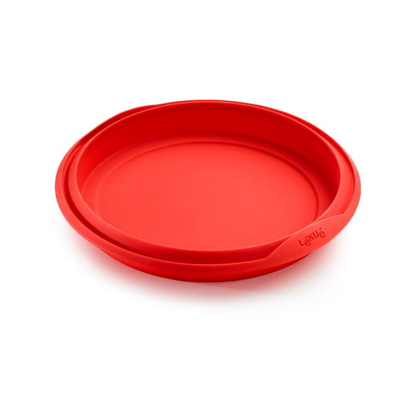 Sarkana silikona cepšanas forma Lékué, ⌀ 29 cm