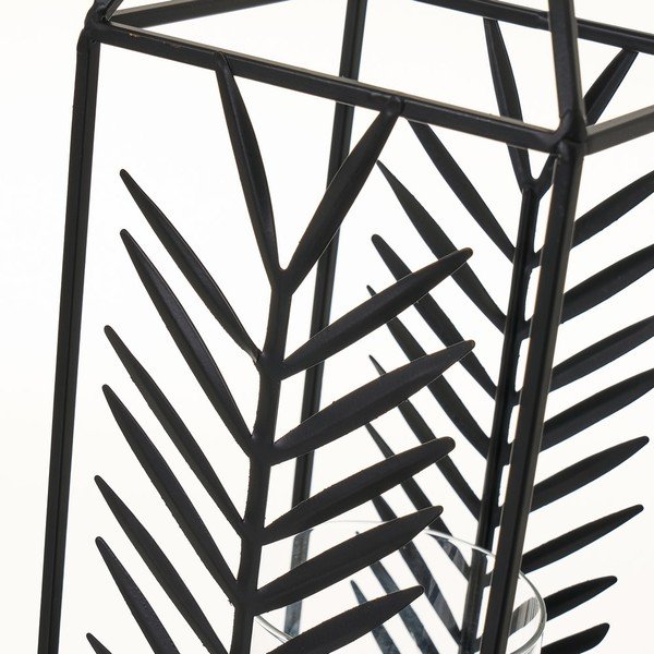 Melna metāla laterna Casa Selección, augstums 40,5 cm-image-2