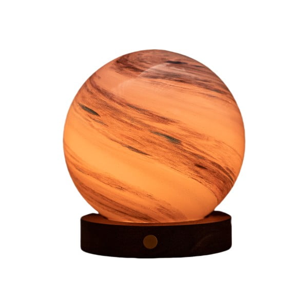 Brūns/tumša dabīga toņa gaismas dekors ar USB ø 12 cm Polar Cloud – Gingko