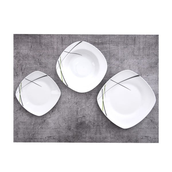 Porcelāna trauku komplekts (18 gab.) Orion Green-image-1