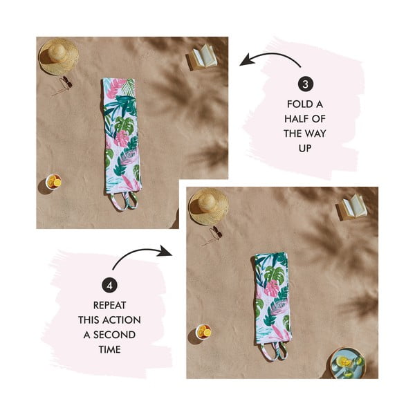 Pludmales dvielis 150x75 cm Tropical Palm – Catherine Lansfield-image-3