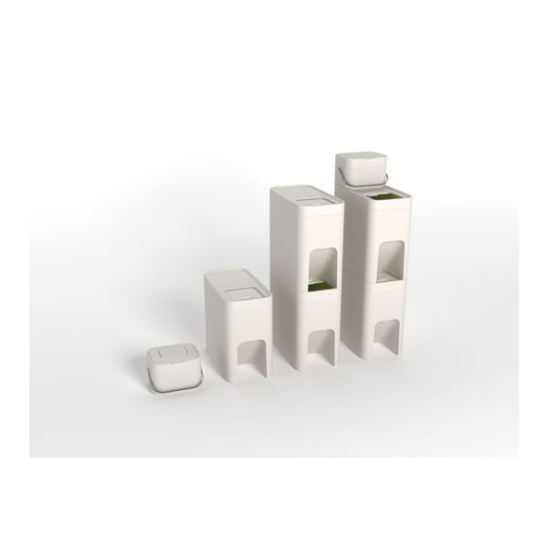 Balts kompostējams atkritumu konteiners 4 L Intelligent Waste - Joseph Joseph-image-3