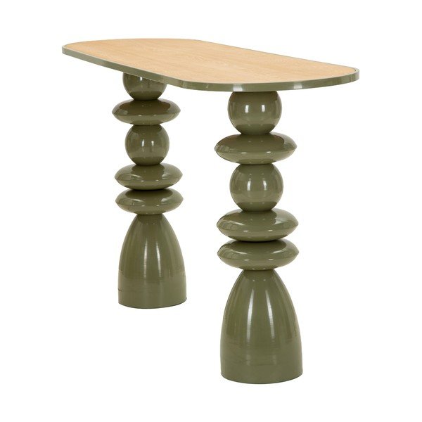 Zaļš metāla konsoles galds 45x150 cm Metal Console – Mauro Ferretti-image-4
