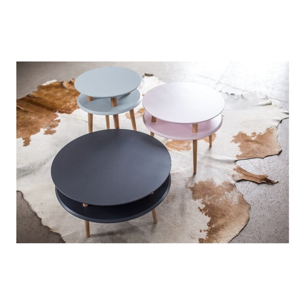 Grafīta pelēks kafijas galdiņš Ragaba UFO Low-image-1