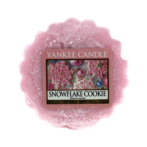 Aromātiskais vasks Yankee Candle Sugar Snowflake, smaržas ilgums līdz 8 stundām