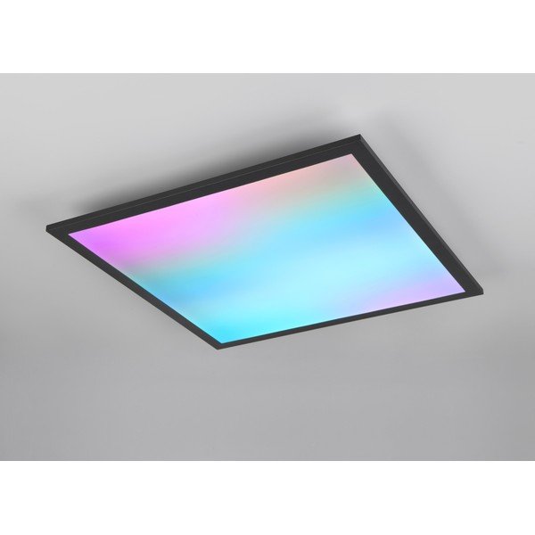 Melna LED griestu lampa 44.5x44.5 cm Beta – Reality-image-1